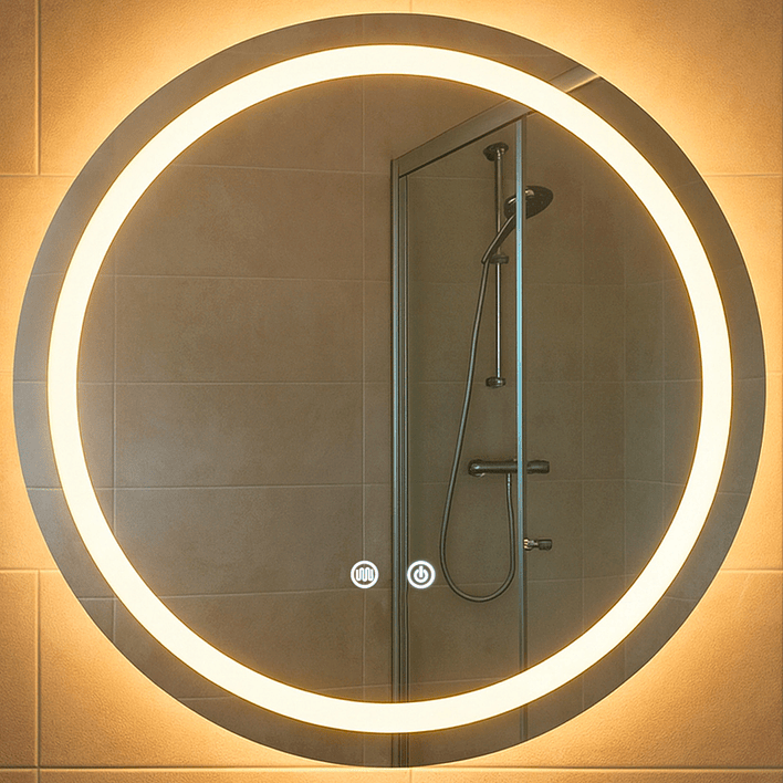 Espejo Redondo Touch con Luz Led 3 colores - 80 cm de Diámetro 3