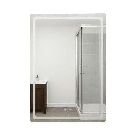 Espejo Rectangular Touch con Luz Led 3 colores - 60 x 80 cm 5