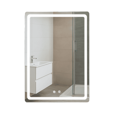 Espejo Rectangular Touch con Luz Led 3 colores - 60 x 80 cm 1