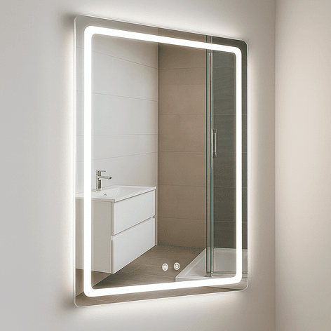 Espejo Rectangular Touch con Luz Led 3 colores - 60 x 80 cm 6