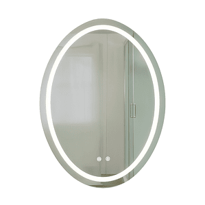 Espejo Ovalado Touch con Luz Led 3 colores - 60 x 80 cm
