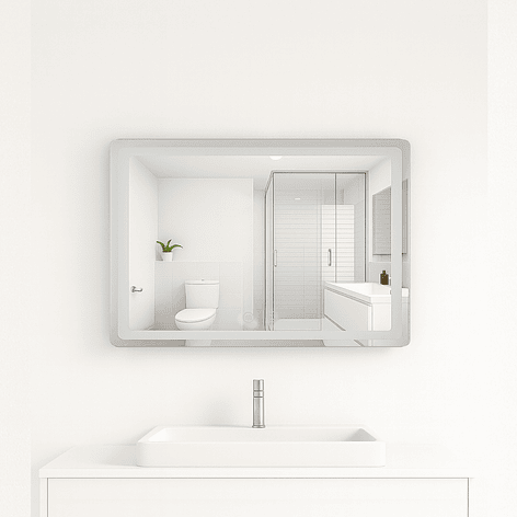 Espejo Rectangular Touch con Luz Led 3 colores - 80 x 60 cm 6