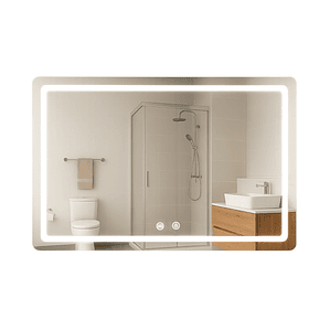 Espejo Rectangular Touch con Luz Led 3 colores - 100 x 60 cm