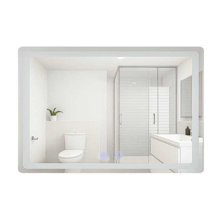 Espejo Rectangular Touch con Luz Led 3 colores - 90 x 70 cm 7