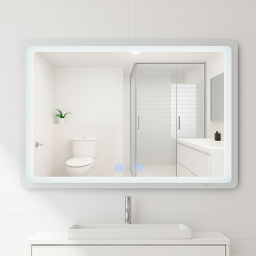 Espejo Rectangular Touch con Luz Led 3 colores - 90 x 70 cm 6