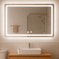 Espejo Rectangular Touch con Luz Led 3 colores - 90 x 70 cm - Miniatura 2