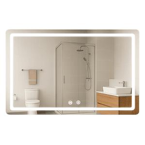 Espejo Rectangular Touch con Luz Led 3 colores - 120 x 80 cm