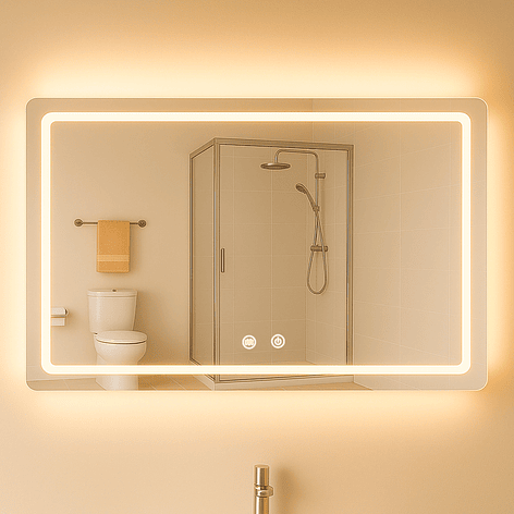 Espejo Rectangular Touch con Luz Led 3 colores - 120 x 80 cm 5