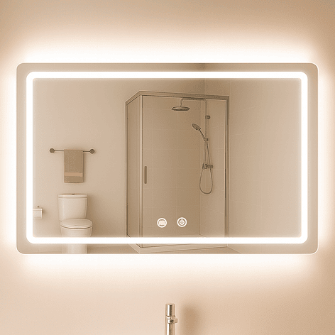 Espejo Rectangular Touch con Luz Led 3 colores - 120 x 80 cm 4
