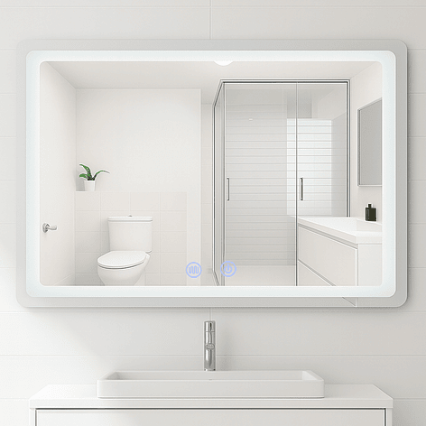 Espejo Rectangular Touch con Luz Led 3 colores - 120 x 80 cm 6