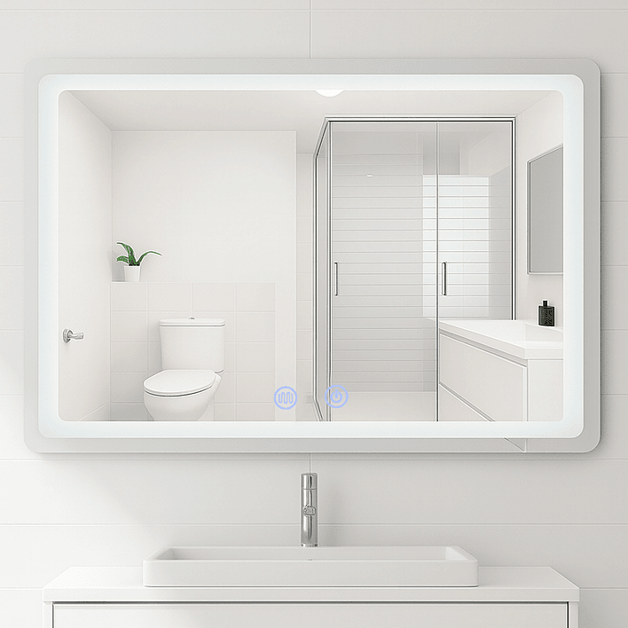 Espejo Rectangular Touch con Luz Led 3 colores - 120 x 80 cm 6