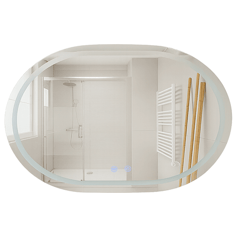 Espejo Curvo Horizontal Touch con Luz Led 3 colores - 80 x 60 cm 7