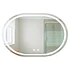 Espejo Curvo Horizontal Touch con Luz Led 3 colores - 100 x 60 cm