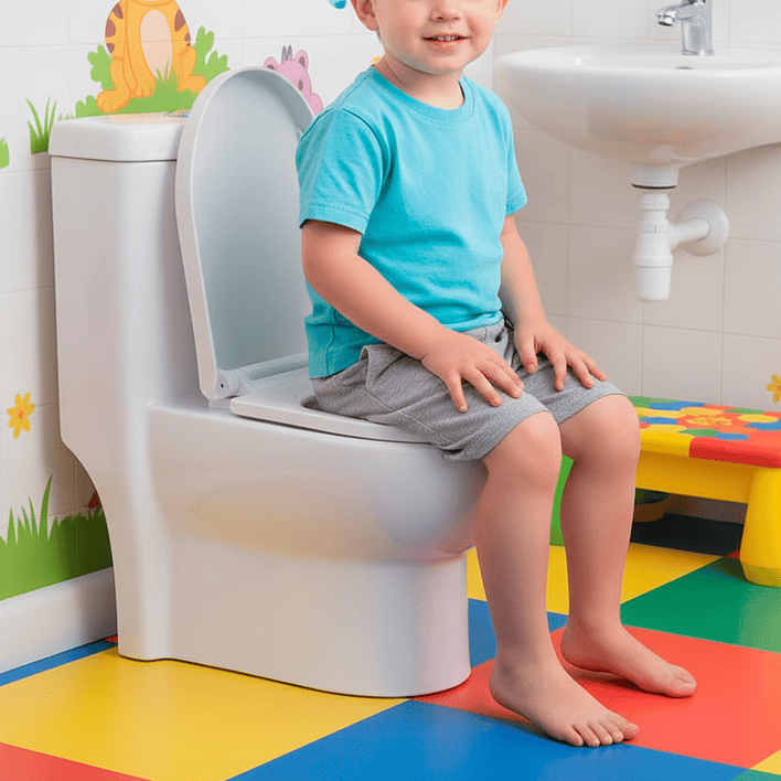 WC One Piece Kinder Joytek Descarga a Piso 27 cm (Exclusivo para Niñ@s) 9
