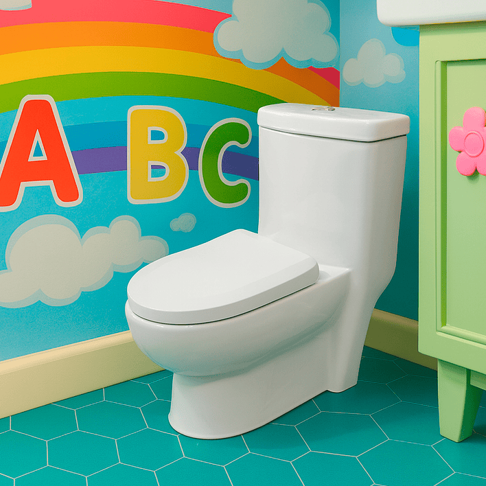 WC One Piece Kinder Joytek Descarga a Piso 27 cm (Exclusivo para Niñ@s) 7