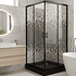 Shower Door Joytek Recto Mosaic Black 90x90x199cm (Incluye Receptáculo)