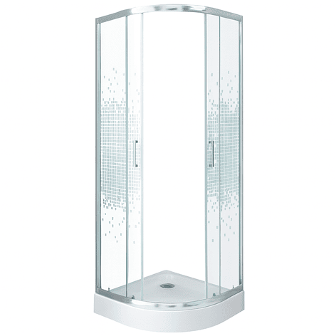 Shower Door Joytek Curvo Mosaic White 70x70x199cm (Incluye Receptáculo) 7