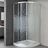 Shower Door Joytek Curvo Mosaic White 90x90x198cm (Incluye Receptáculo)