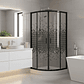 Shower Door Joytek Curvo Mosaic Black 90x90x199cm (Incluye Receptáculo) - Miniatura 2