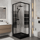 Shower Door Joytek Recto Style Negro 70x70x198cm (Incluye Receptáculo) - Miniatura 3