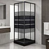 Shower Door Joytek Recto Style Negro 70x70x198cm (Incluye Receptáculo)