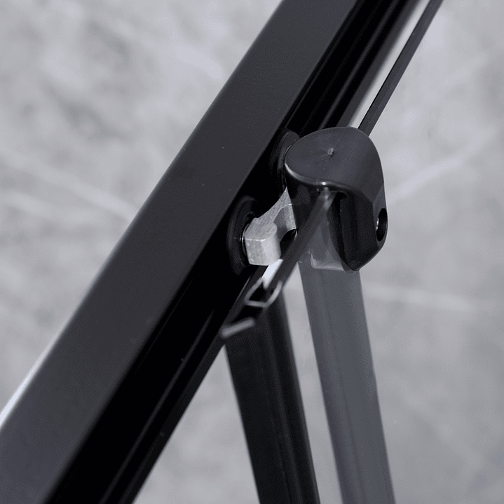 Shower Door Joytek Recto Style Negro 80x80x198cm (Incluye Receptáculo) 8