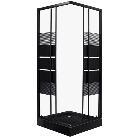 Shower Door Joytek Recto Style Negro 80x80x198cm (Incluye Receptáculo) 7
