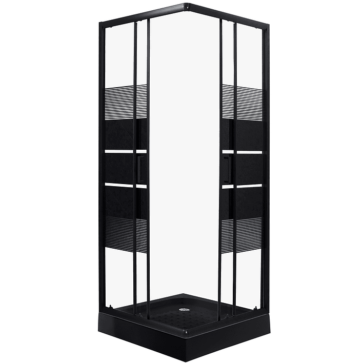 Shower Door Joytek Recto Style Negro 80x80x198cm (Incluye Receptáculo) 7