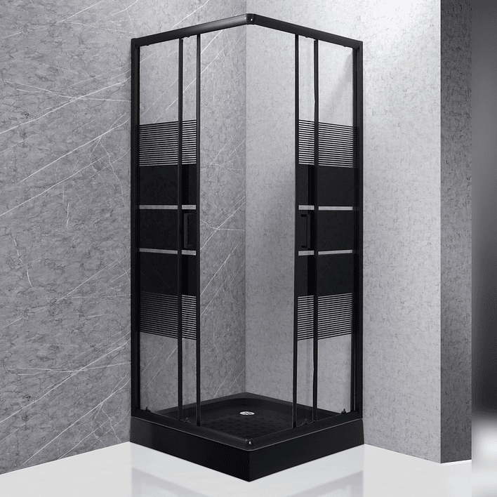 Shower Door Joytek Recto Style Negro 80x80x198cm (Incluye Receptáculo) 5