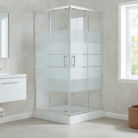 Shower Door Joytek Recto Style Blanco 80x80x198cm (Incluye Receptáculo) 1