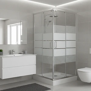 Shower Door Joytek Recto Style Blanco 80x80x198cm (Incluye Receptáculo)