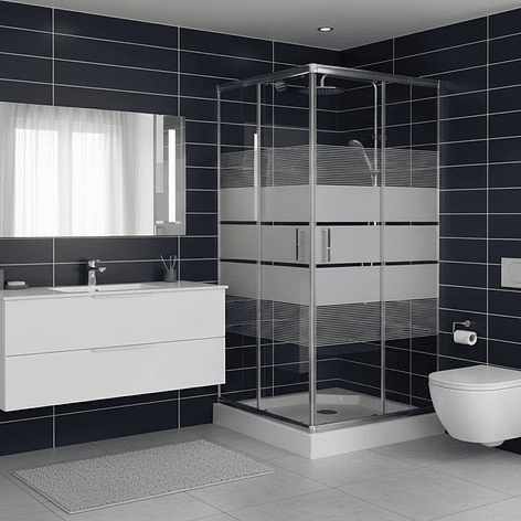 Shower Door Joytek Recto Style Blanco 80x80x198cm (Incluye Receptáculo) 5