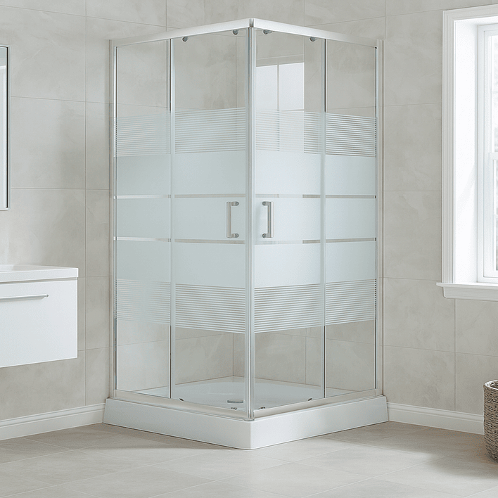 Shower Door Joytek Recto Style Blanco 90x90x198cm (Incluye Receptáculo) 1