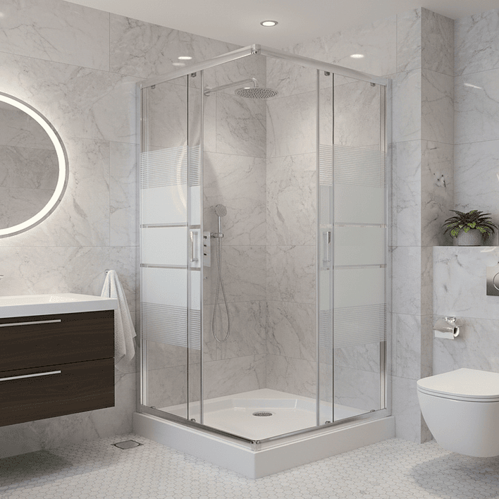 Shower Door Joytek Recto Style Blanco 90x90x198cm (Incluye Receptáculo) 3