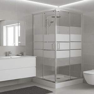 Shower Door Joytek Recto Style Blanco 90x90x198cm (Incluye Receptáculo)