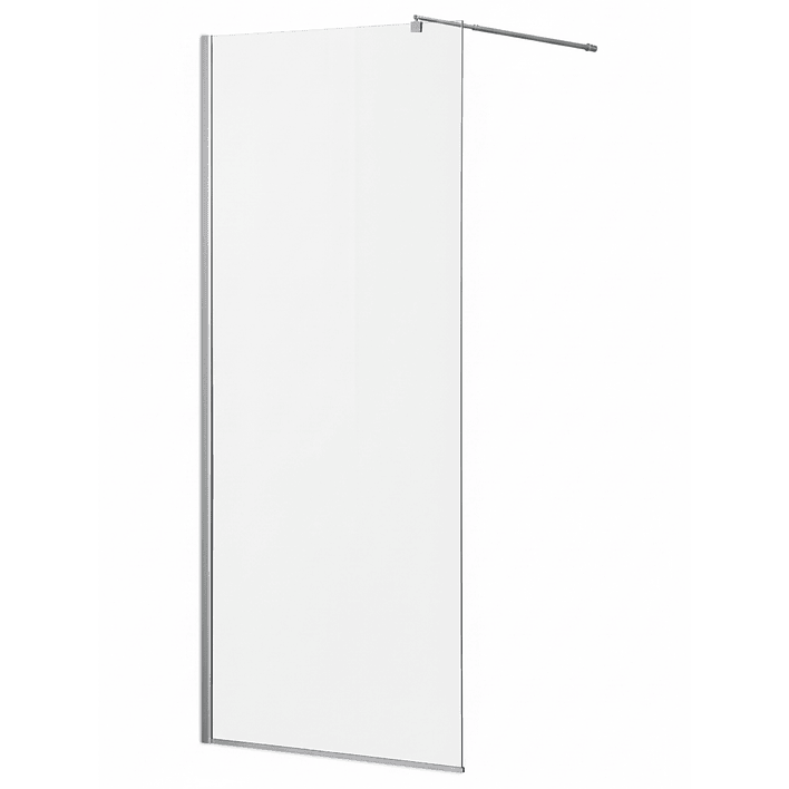 Mampara Fija de Baño Joytek 190×90 cm Vidrio Templado Transparente 8 mm 4