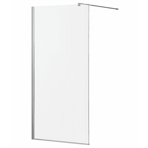 Mampara Fija de Baño Joytek 190×100 cm Vidrio Templado Transparente 8 mm 5