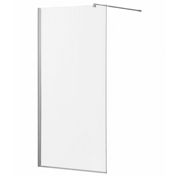 Mampara Fija de Baño Joytek 190×100 cm Vidrio Templado Transparente 8 mm 5