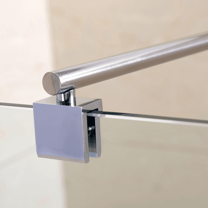 Mampara Fija de Baño Joytek 190×100 cm Vidrio Templado Transparente 8 mm 6