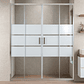 Mampara Ajustable de Ducha Style 160-180 cm Líneas blancas (4 Vidrios) - Miniatura 3