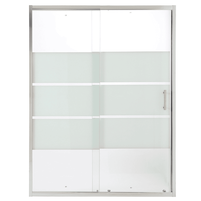 Mampara Ajustable de Ducha Style 140-160 cm Líneas blancas (2 Vidrios) 7