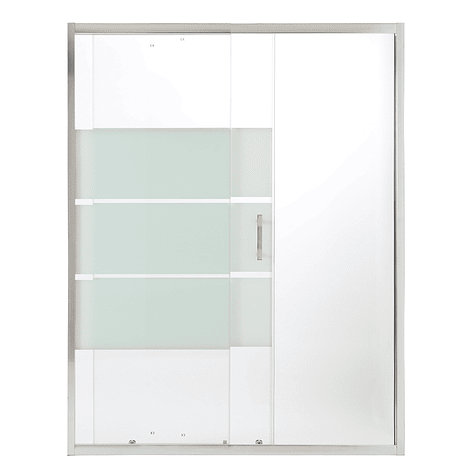 Mampara Ajustable de Ducha Style 140-160 cm Líneas blancas (2 Vidrios) 8