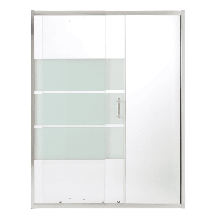 Mampara Ajustable de Ducha Style 140-160 cm Líneas blancas (2 Vidrios) 8