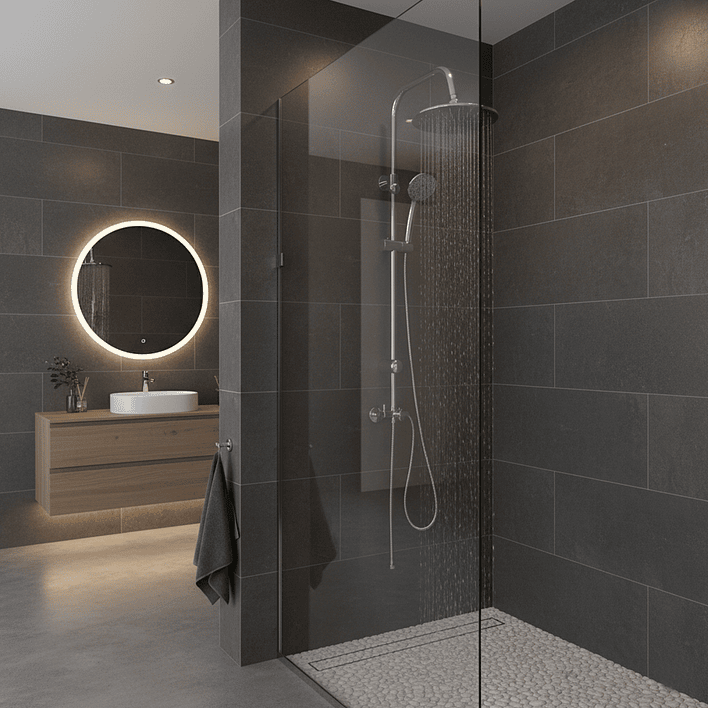 Columna de ducha Joytek Plato Redondo Cromado SH02CH 13