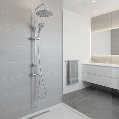 Columna de ducha Joytek Plato Redondo Cromado SH02CH 1