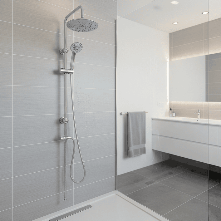 Columna de ducha Joytek Plato Redondo Cromado SH02CH 1