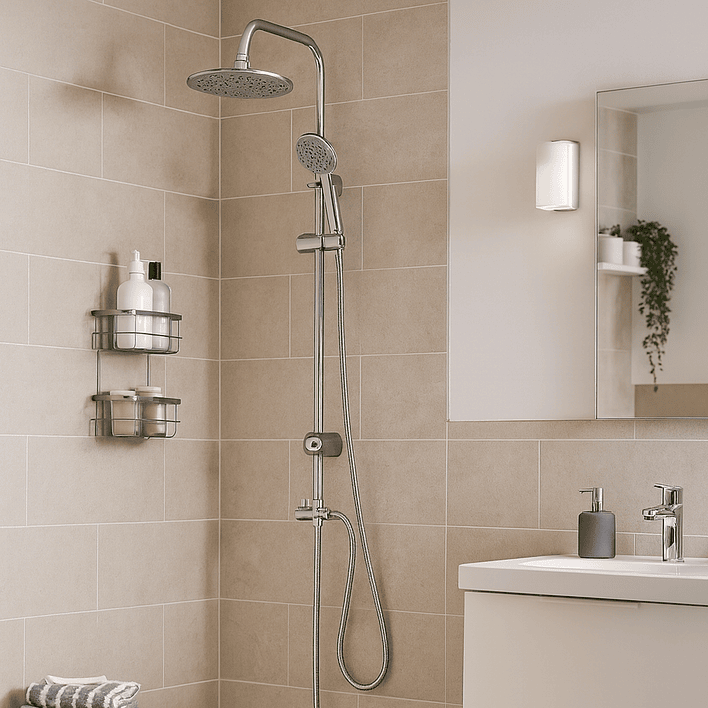 Columna de ducha Joytek Plato Redondo Cromado SH02CH 12