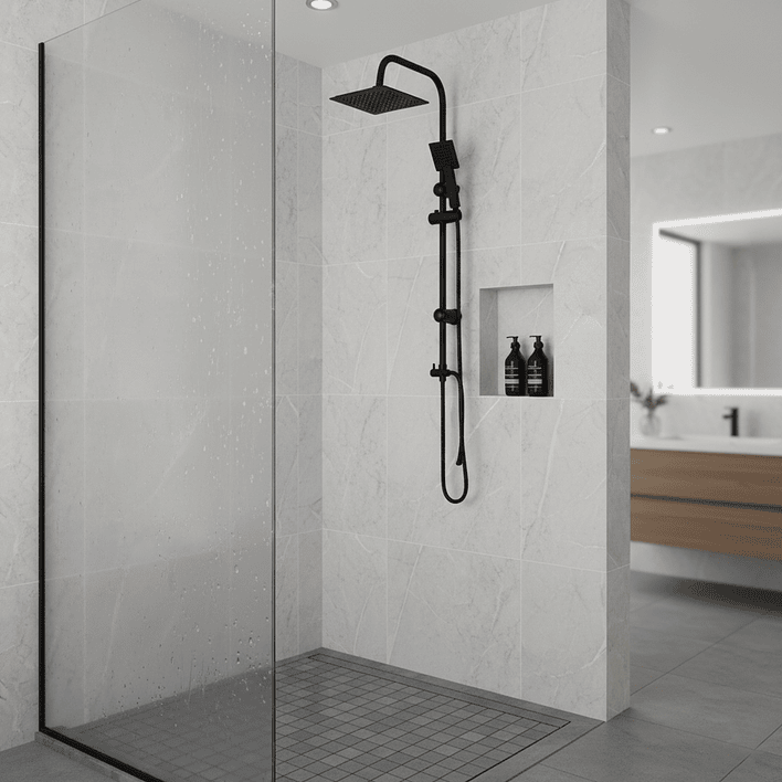 Columna de ducha Joytek Plato Cuadrado Negro SH10MB 4