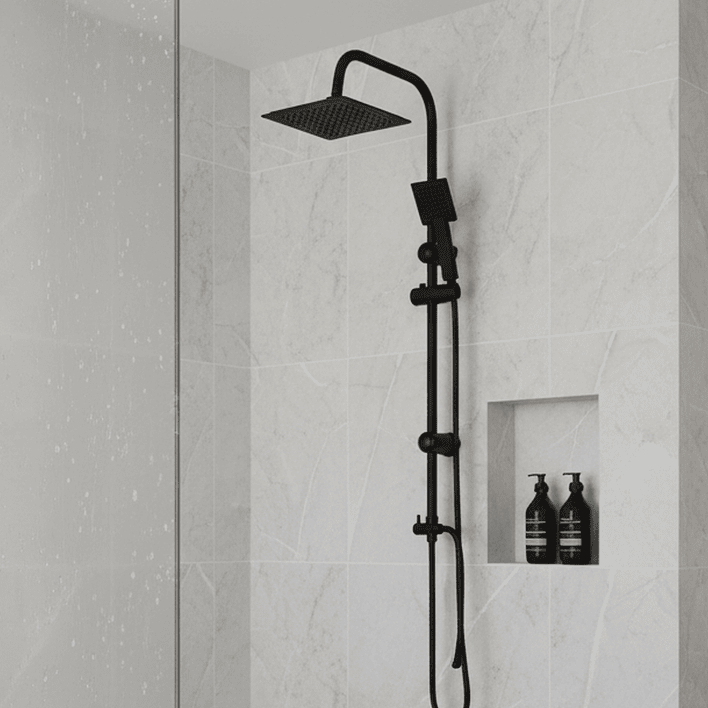 Columna de ducha Joytek Plato Cuadrado Negro SH10MB 1