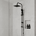 Columna de ducha Joytek Plato Cuadrado Negro SH10MB